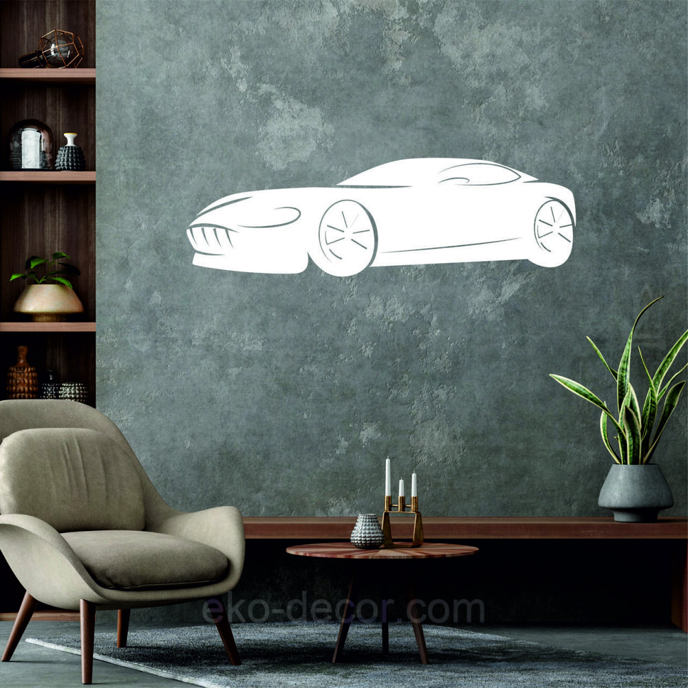 Декоративное настенное Панно «Автомобиль» Декор на стену 70*21 см, Белый Киев - изображение 7