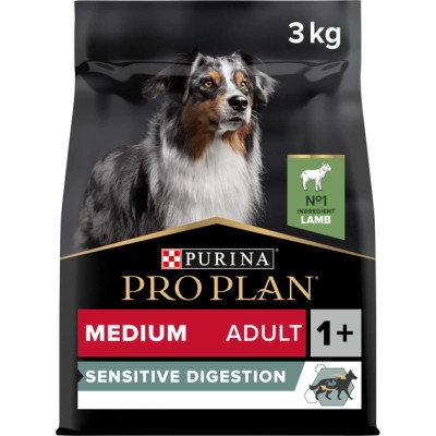 Сухой корм для собак Purina Pro Plan Medium с чувствительным пищеварением (ягненок) 3 кг (7613035214798) Винница - изображение 1