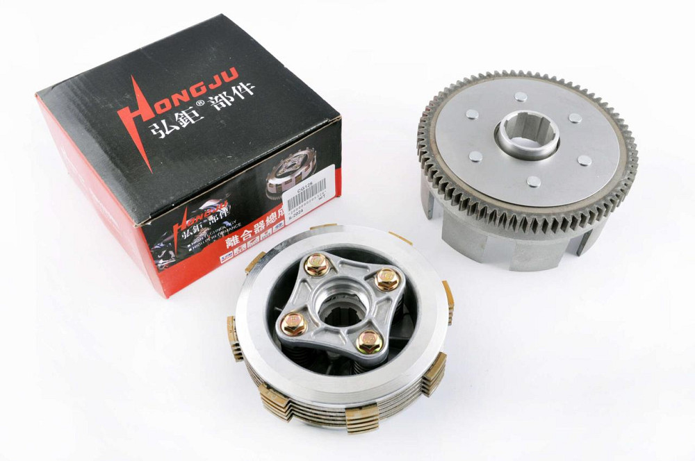 Корзина сцепления (в сборе)   мотоцикл 4T CG125   (73 зуба) Мукачево - изображение 1