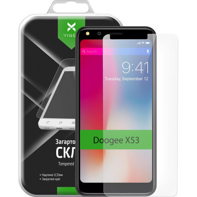 Скло захисне Vinga для Doogee X53 (VTPGS-DX53) Вінниця - фото 1