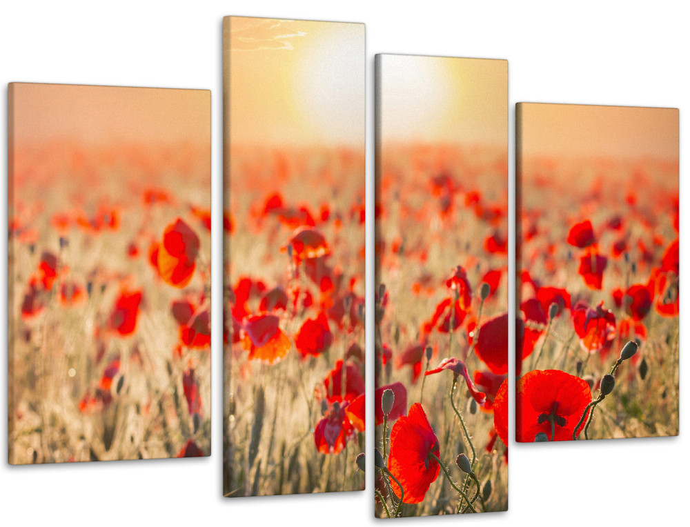 Модульная картина Маки Поле Art-47_4 Киев - изображение 1