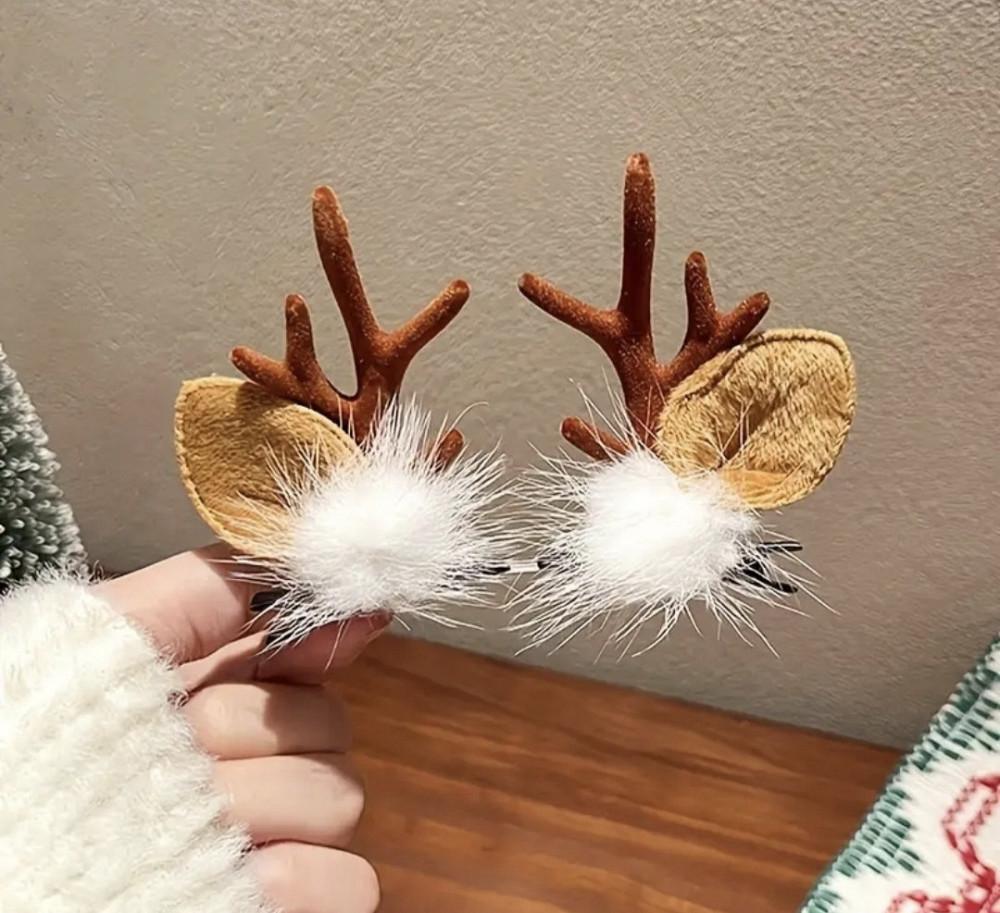 Комплект заколок "Оленячі ріжки" 2 шт Сміла - фото 5