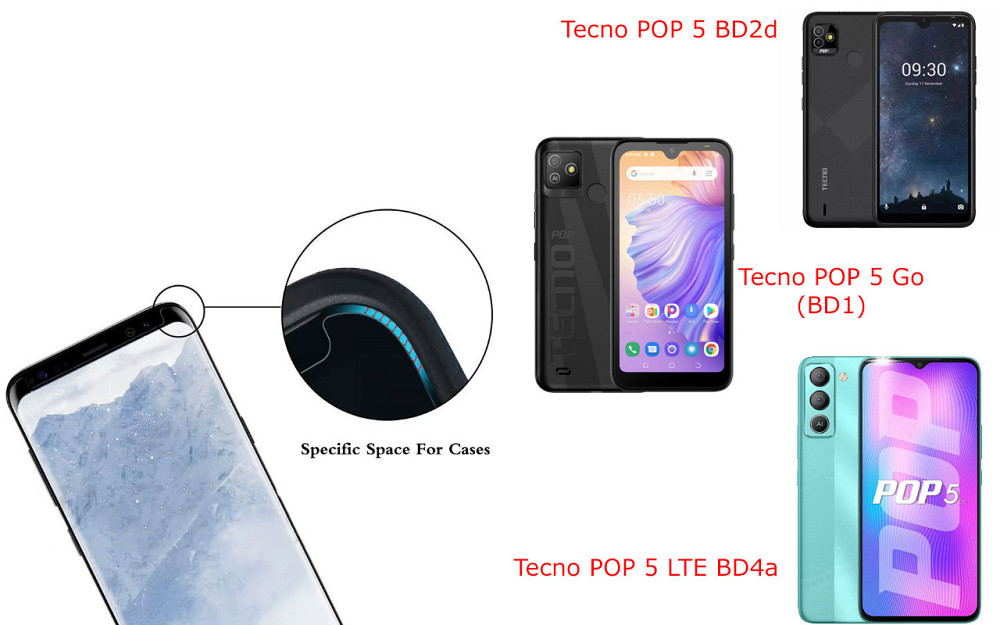 Захисне скло HyperGlass Pro для Tecno POP 5 BD2d, POP 5 Go (BD1), POP 5 LTE BD4a – максимальна чутливість та захист Київ - фото 3