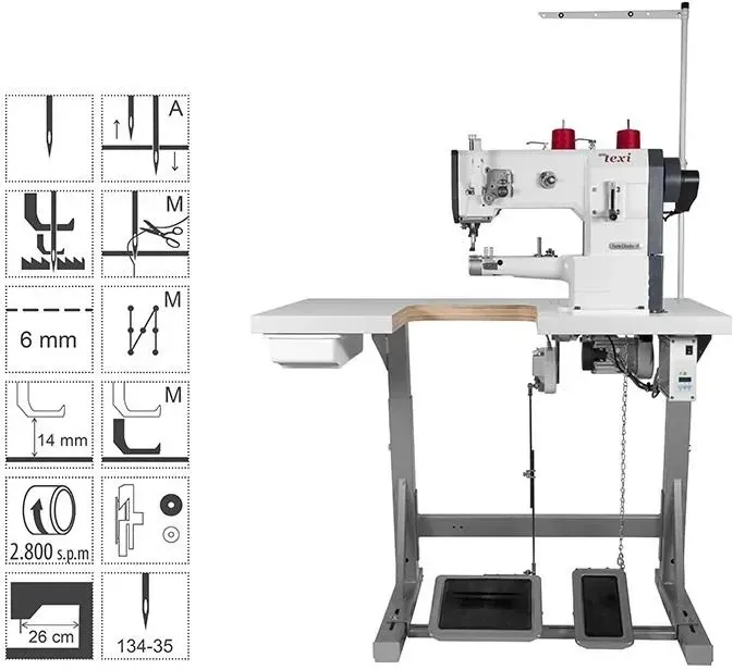 Швейна машина Texi Stebnówka Hd Forte Cilindro-B Uf Premium Ex - Lamowarka, Tapicerska Z Potrójnym Transportem (TEX000034) Київ - фото 1