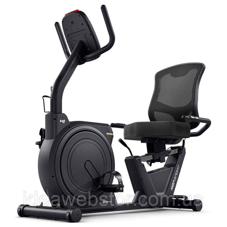 Горизонтальний велотренажер Hop-Sport HS-5000L Ranker чорно-золотистий Київ - фото 4