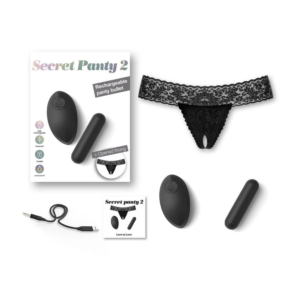 Вібратор Love To Love SECRET PANTY 2, в комплекті трусики, віброкуля, пульт ДК, 10 режимів роботи Sex Aura Київ - фото 4