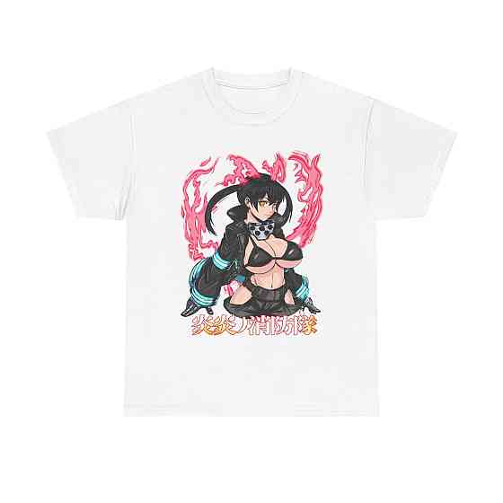 Футболка з аніме принтом Аніме Манга Тамакі Схінра оверсайз (S/M/L) Чорний AnimeJ0424 Дніпро