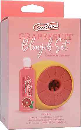 Набор для минета Doc Johnson GoodHead Grapefruit Blowjob Set - Yellow (мятая упаковка!!!) Sex Aura Киев