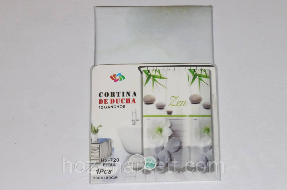 Штора в ванную силиконовая Эфиопия Камни шторка для ванной 180 х 180 см Харьков - изображение 1