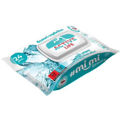 Вологі серветки Mi Mi Beauty Active Life 24 шт. (4820237500625) Вінниця - фото 1