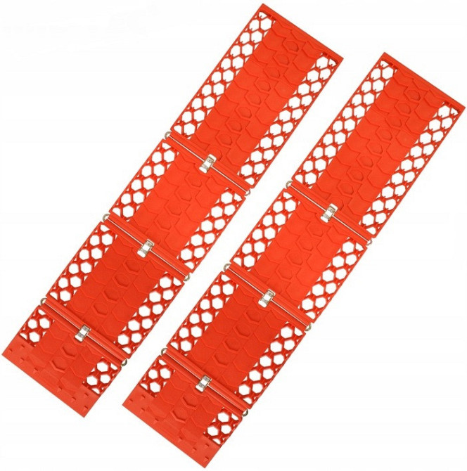 Складні тягові килимки під колеса - 2 шт для снігу, піску, бруду Mil-Tec (16510100) АБС-пластик Нововолинськ - фото 1