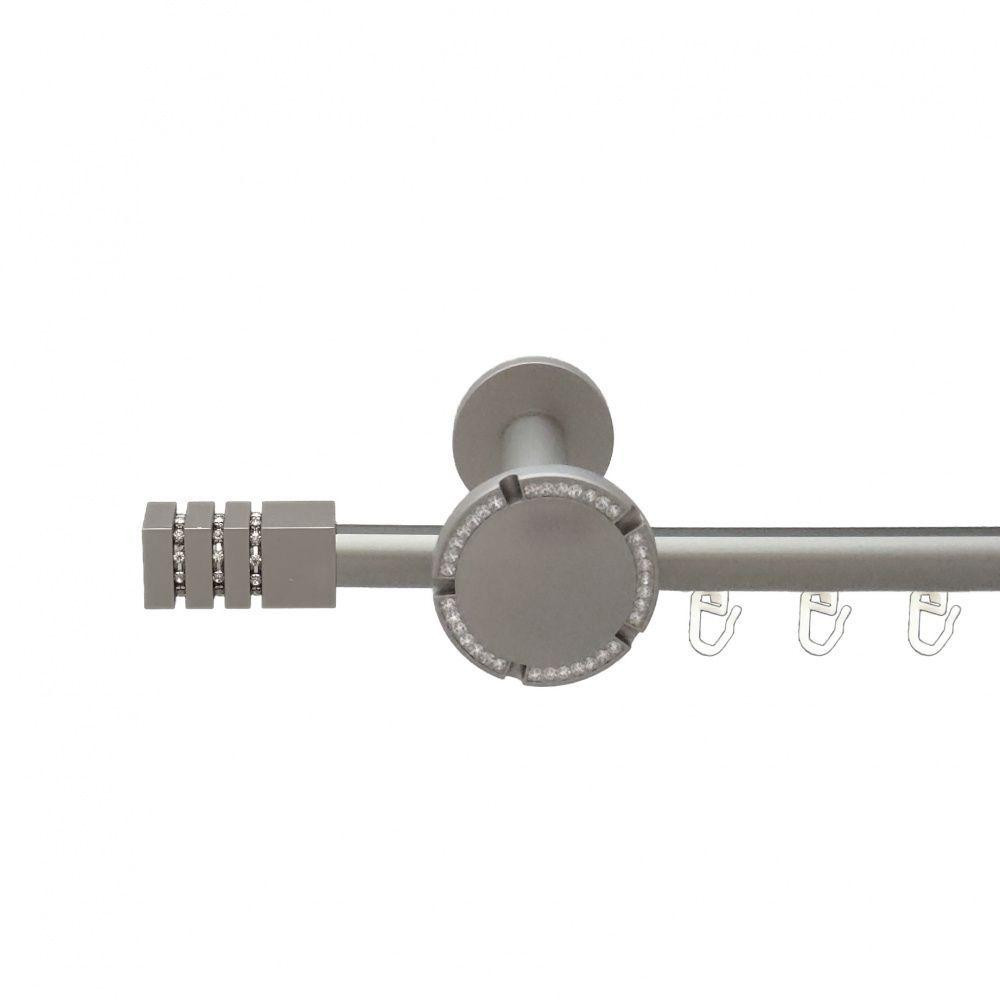 Карниз Orvit Ацтека металевий однорядний розета реверс фламо профільна труба  Сатин 19 мм 240 см (00-00015234) Львов - изображение 1