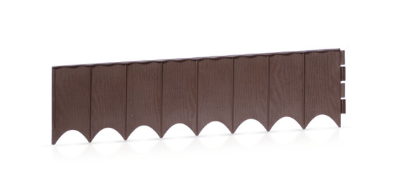 Бордюр садовий Prosperplast GARDEN FENCE, коричневий, 5,9 м Київ
