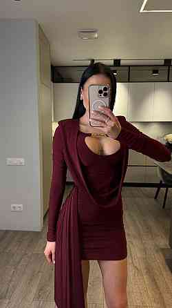 Жіноча романтична святкова мініплаття олія кора Бордо, 42/44 Одеса