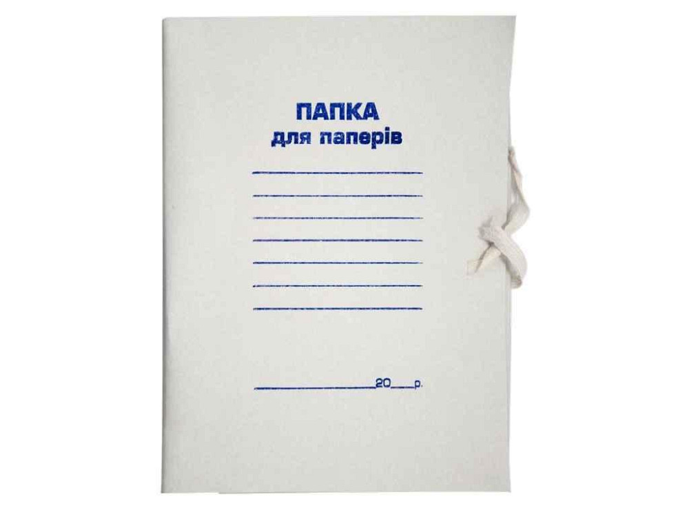 Папка на завязках JOBMAX, А4, картон, клеєний клапан BM.3359 ТМ BUROMAX   Solmir Київ - фото 1