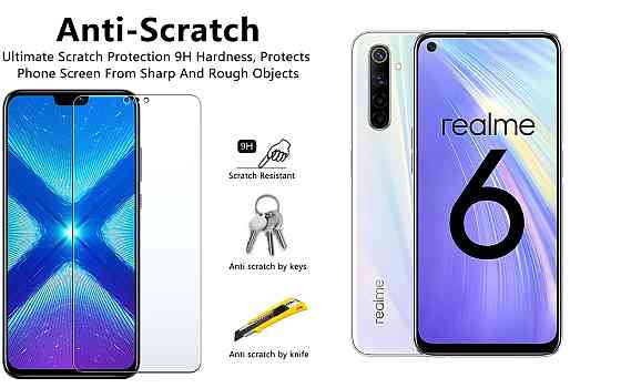 Защитное стекло NeoGlass для Realme 6, Realme 6i, Realme 6s, Realme 6 Pro – ультрапрозрачное и устойчивое Киев