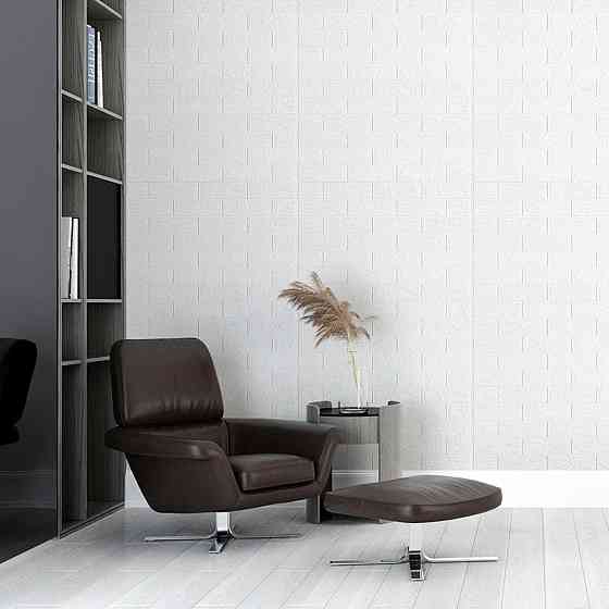 Самоклеющаяся 3D панель под белый кирпич в рулоне 19600x700x3мм (R001-3-20) SW-00001392 Киев