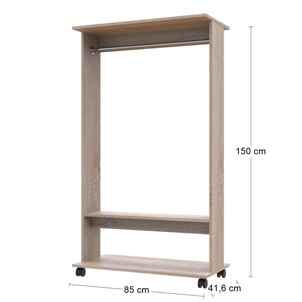 Гардеробная стойка Doros Д2 85х41,6х150 см Дуб сонома (DRS-011417) Львов - изображение 3
