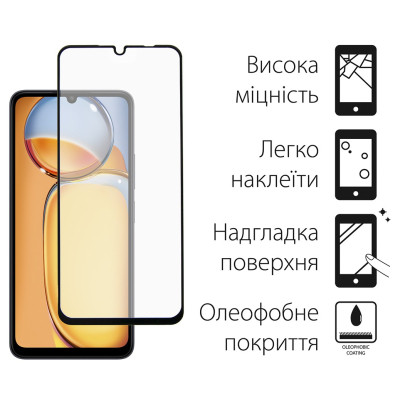 Скло захисне Dengos Xiaomi Redmi 13C 4G + camera module glass (DG-TGSCP-04) Вінниця - фото 2
