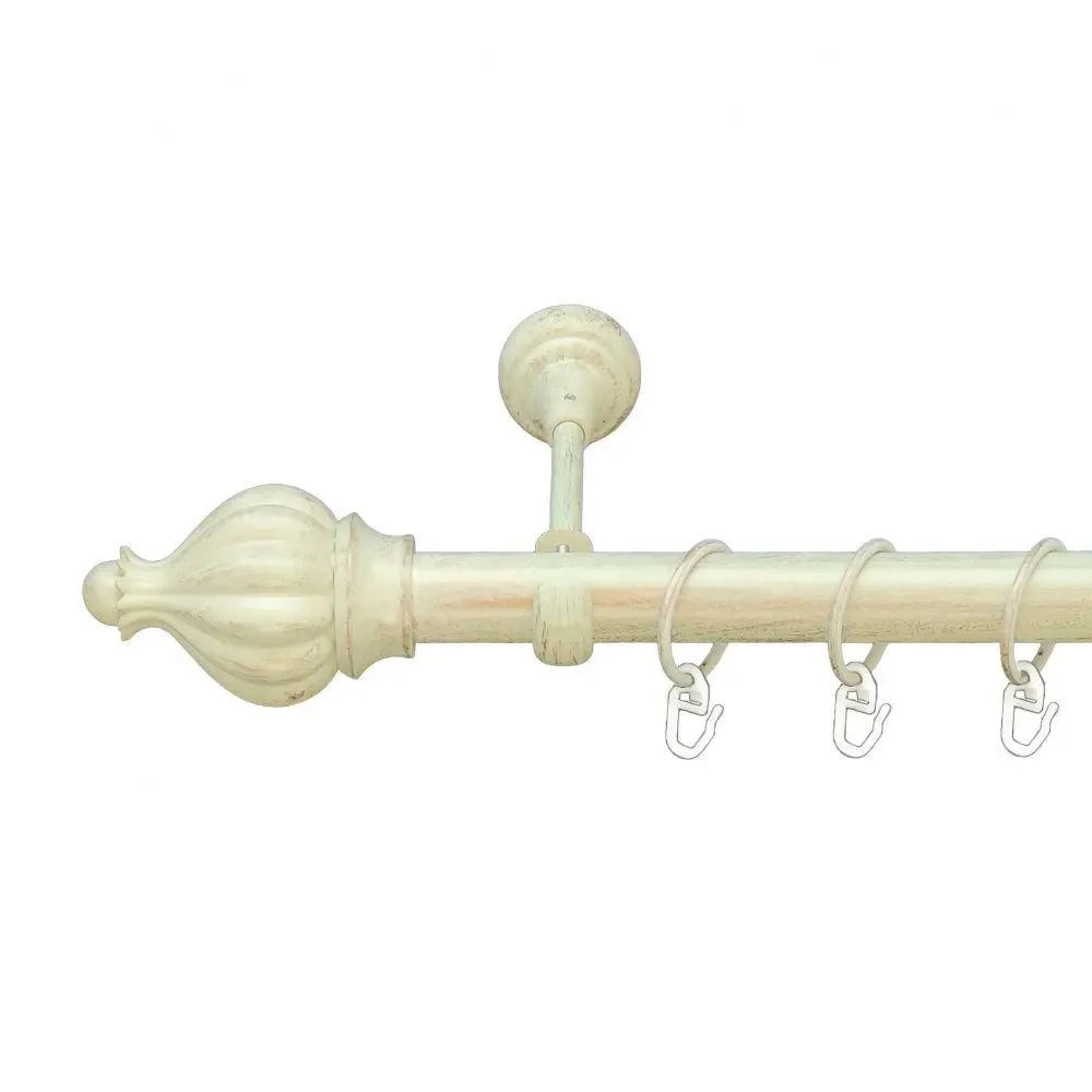 Карниз Orvit Таджа металевий однорядний відкритий Біле Золото 25 мм 160 см (6951089) Львів - фото 1