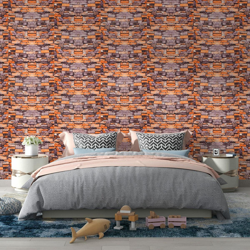 Самоклеющаяся 3D панель песчаник екатеринослав кирпич 3080х700х3мм SW-00001763 Днепр - изображение 7