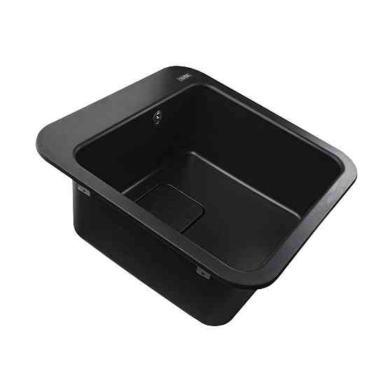 Гранітна мийка Globus Lux BARBORA чорний 510х510 мм-А0002 Київ