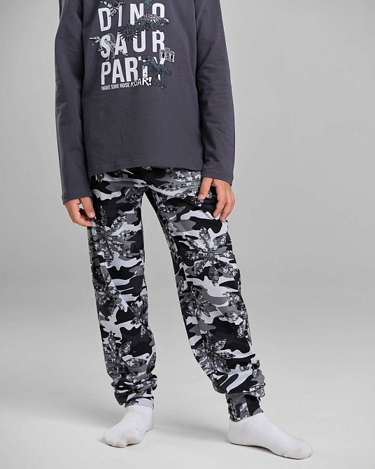 Пижама детская комплект со штанами с капюшоном на мальчика Tom John 89159 Киев - изображение 4