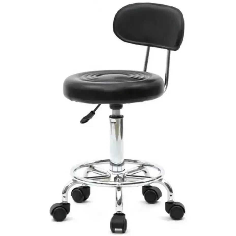 Стілець косметолога зі спинкою. Білий Київ - фото 2