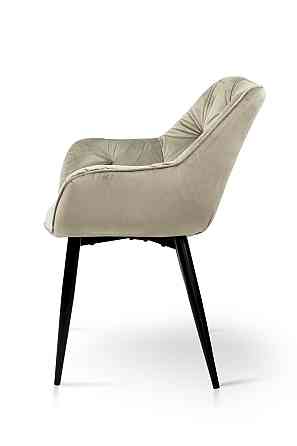 Крісло Парадіз HC-R18, чорний/велюр пісочний Київ