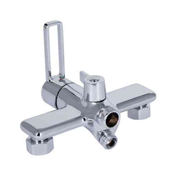 Смеситель для ванны Qtap Taurus c душевым гарнитуром QTTAU260CRM45663 Chrome Киев