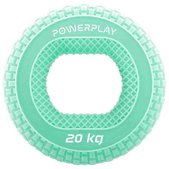 Еспандер кистьовий силіконовий PowerPlay PP-4333 Hand Grip Medium 20 кг. Зелений Кам'янське