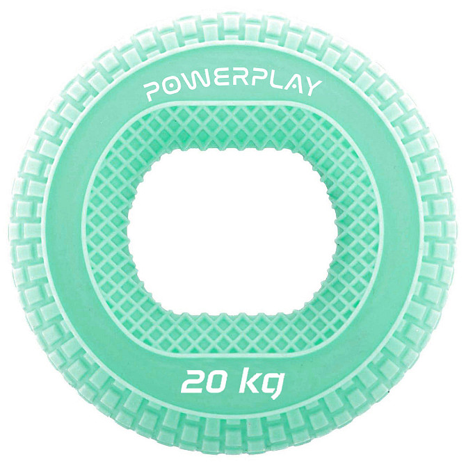 Еспандер кистьовий силіконовий PowerPlay PP-4333 Hand Grip Medium 20 кг. Зелений Кам'янське - фото 1