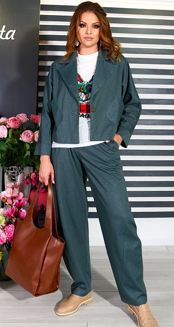 Стильний джинсовий костюм (50) Київ - фото 3