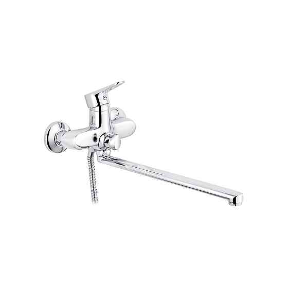 Змішувач для ванни Kroner KRM Elbe - C071 з душовим гарнітуром, хром Київ