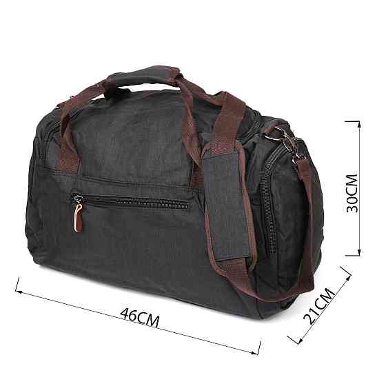 Дорожная сумка текстильная Черная (Vintage) Киев