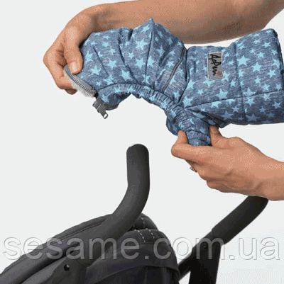 Муфта на натуральной овчине Рисунки на Синем фоне Харьков - изображение 3