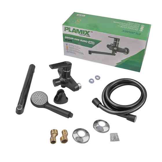 Змішувач для ванни PLAMIX OSCAR-006 EURO SET BLACK    ( MX1896 ) 36660 Харків