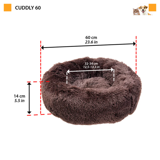 Лежак — ліжко для собак і кішок Ferplast Cuddly (Ферпласт Кавалі) Запоріжжя