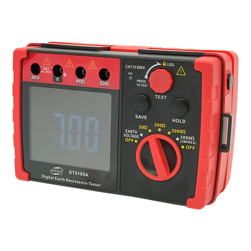 Тестер сопротивления заземления (0-2000 Ω) BENETECH GT5105A Киев - изображение 2