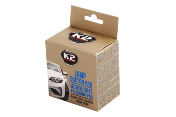 Круг для полировки фар K2 с адаптером под дрель/УШМ М14 d80 мм (Lamp doctor pad) Винница