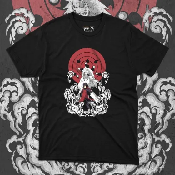 Футболка для подростка мальчика с принтом Наруто Мадара Учіха Размер 160 Anime10324 Днепр