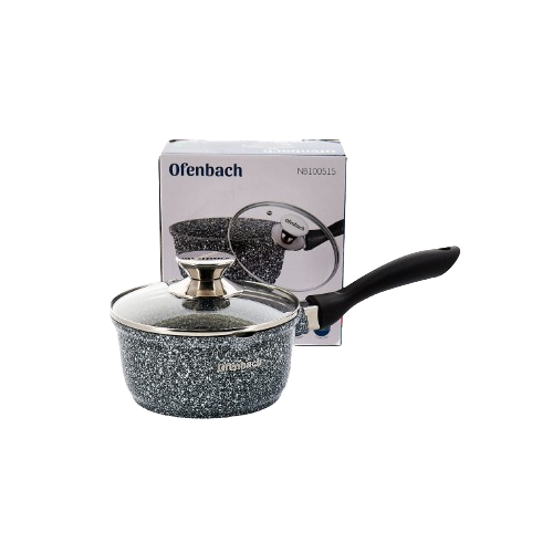 Ковш 1,4л d16*8см скляна кришка 100515 Ofenbach Житомир