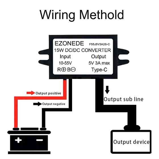 Перетворювач 12В-5В MicroUSB для авто та гаджетів Київ