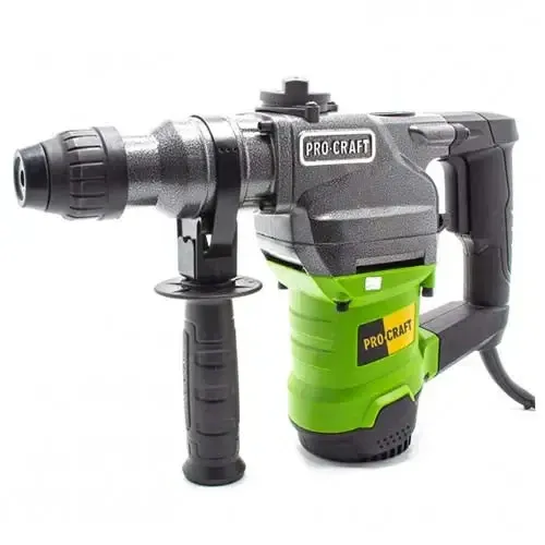 Перфоратор бочковий Procraft,Бочковий перфоратор мережевий 4.5 Дж  1200 Вт,Професійний мережевий перфоратор в кейсі Львів - фото 4