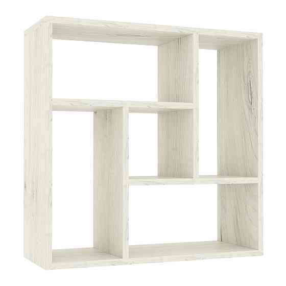 Полиця навісна П-3, Дуб Крафт Білий, 610/230/610 Львів