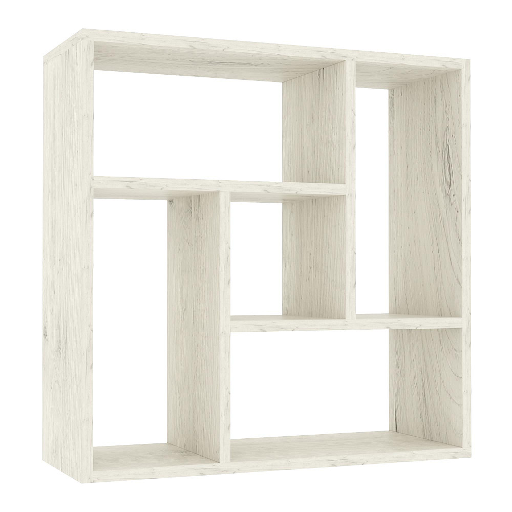 Полиця навісна П-3, Дуб Крафт Білий, 610/230/610 Львів - фото 1