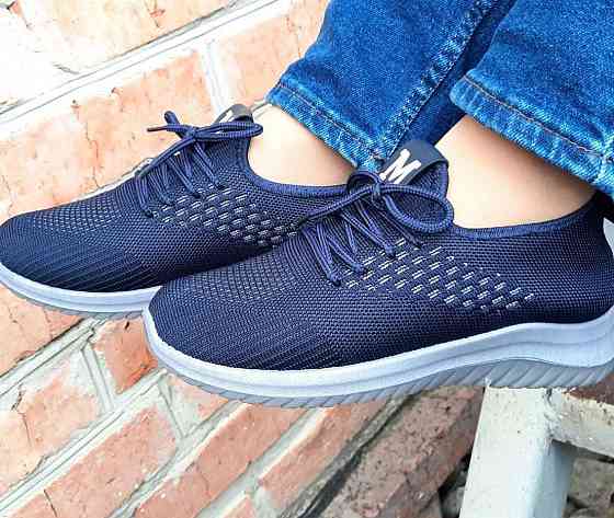 -Кроссівки Зимові Сині Жіночі з Мехом (розміри: 37,38,39,40) - 206 Дніпро