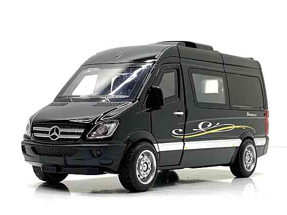 Машина Автосвіт Mercedes sprinter інерційна відчиняються двері 15 см Чорна (AP-1816) Чернігів