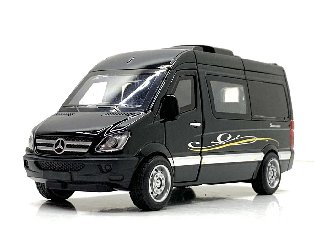 Машина Автосвіт Mercedes sprinter інерційна відчиняються двері 15 см Чорна (AP-1816) Чернігів - фото 3