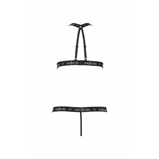 Напівпрозоре боді з вирізами Passion Exclusive Mirajane Body black XXL/XXXL, black Львов